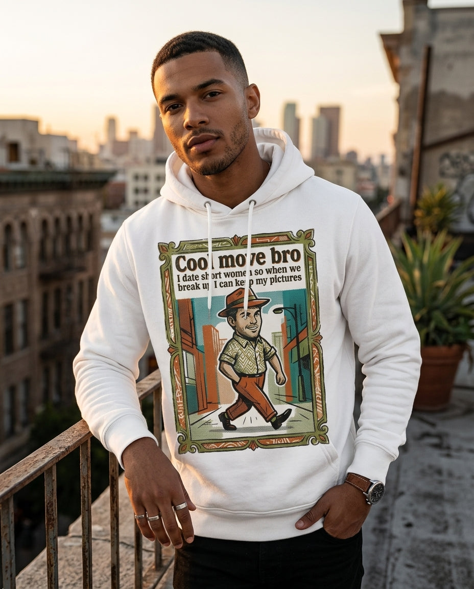 Cool move bro | Hoodie editorial photo