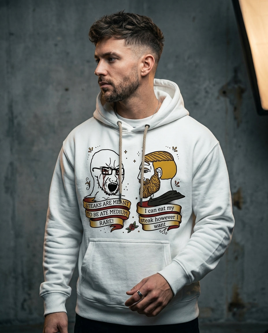 Don’t tell me how to eat my food | Hoodie editorial photo
