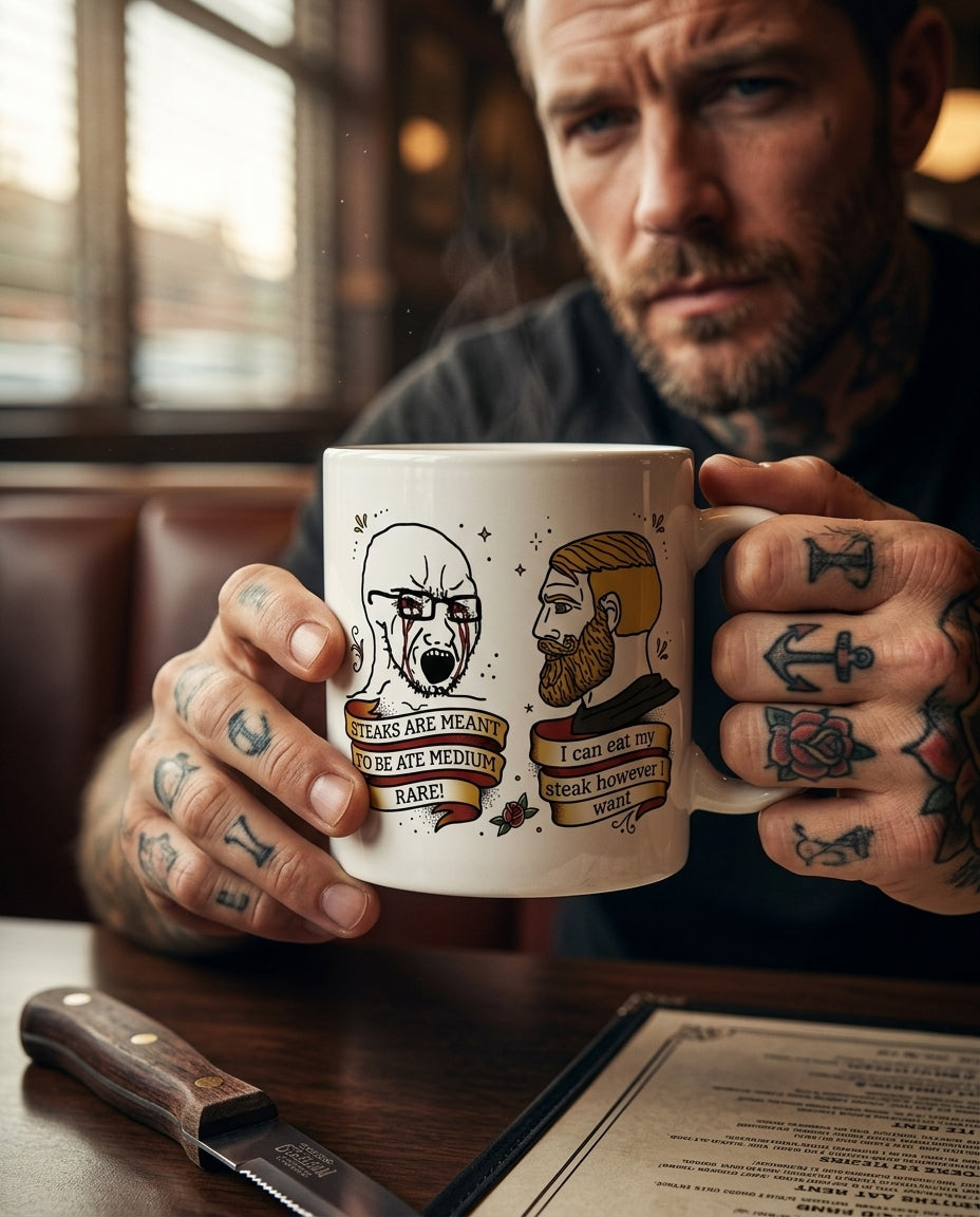 Don’t tell me how to eat my food | Mug 11oz editorial photo