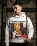 Where is Jessica? | Hoodie editorial photo