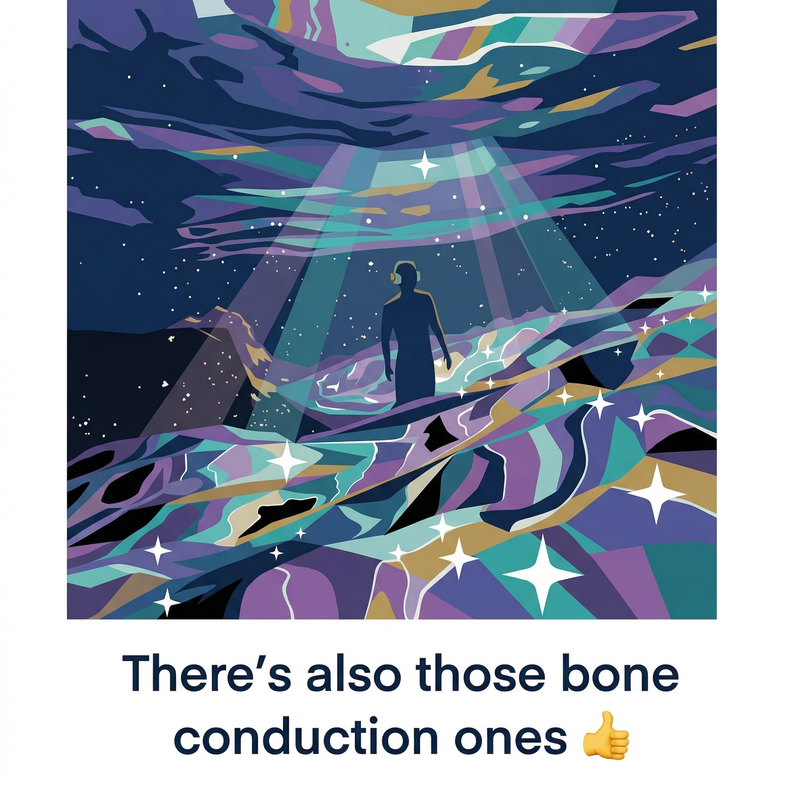 Bone conduction vibes | Hoodie product mockup