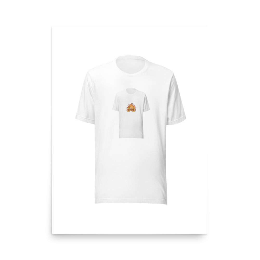 This Is Fine Cat | Poster 18×24 - Mockup 1