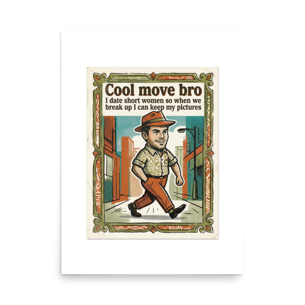 Cool move bro | Poster 18x24 product mockup