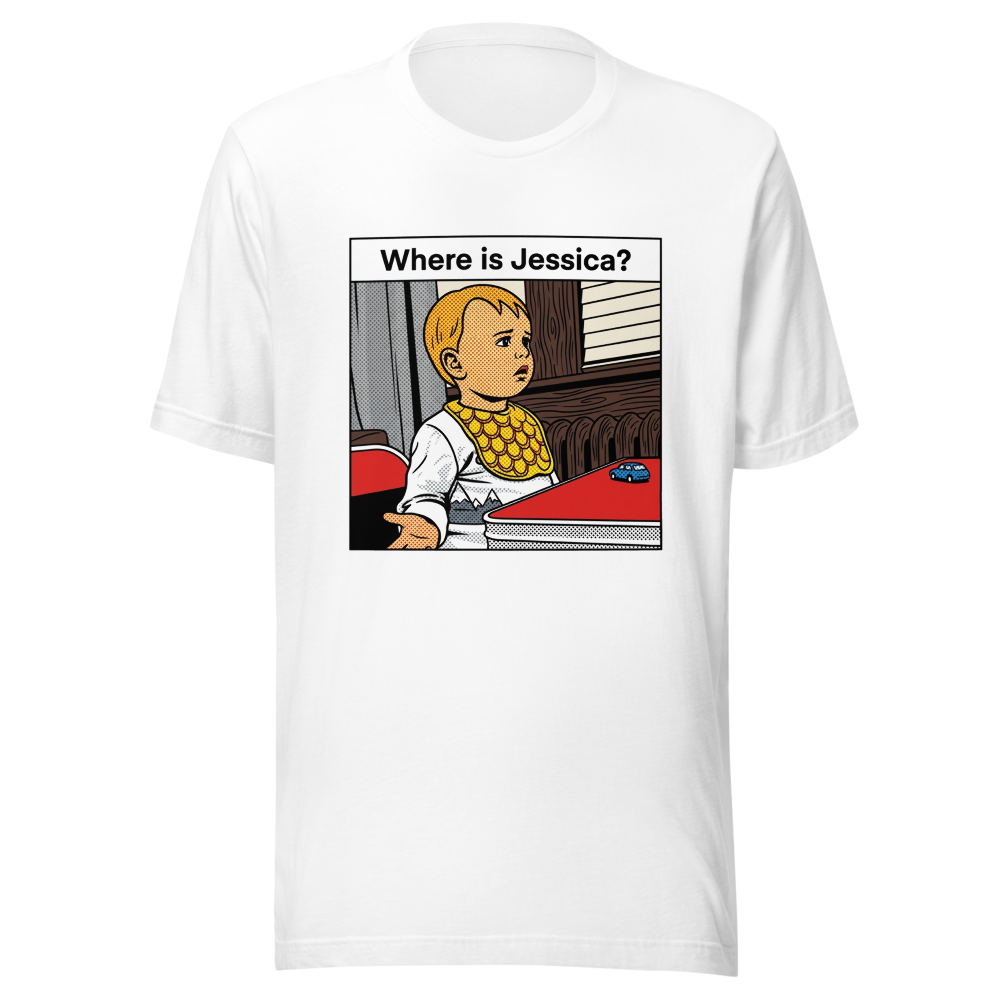 Where is Jessica? | Classic Tee product mockup