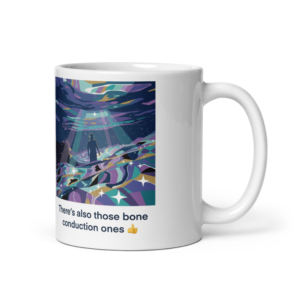 Bone conduction vibes | Mug 11oz product mockup